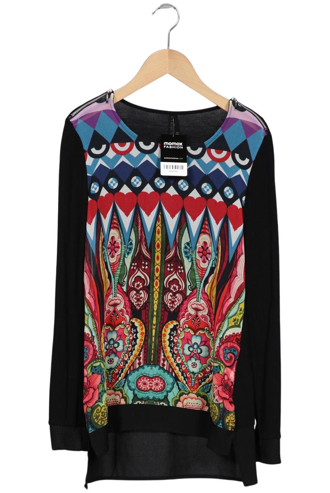 Desigual Damen Langarmshirt, Gr. 36, schwarz, Elasthan, Synthetik, Viskose Image
