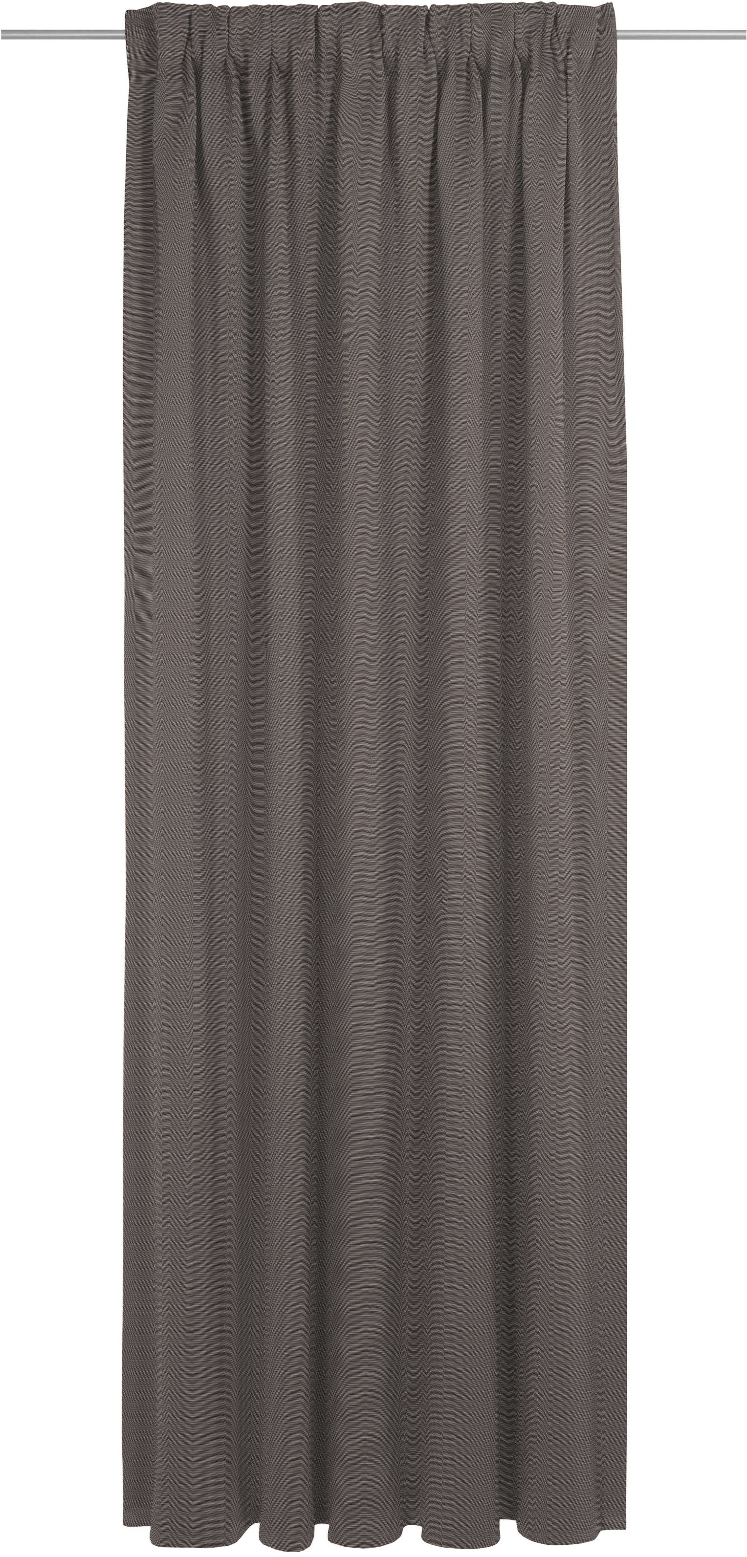 Vorhang ADAM "Uni Collection" Gr. 5, braun (dunkelbraun), B:142cm H:255cm, Jacquard, Baumwolle (Bio-Baumwolle), Gardinen, Blickdichter aus 100% Bio-Baumwolle Image