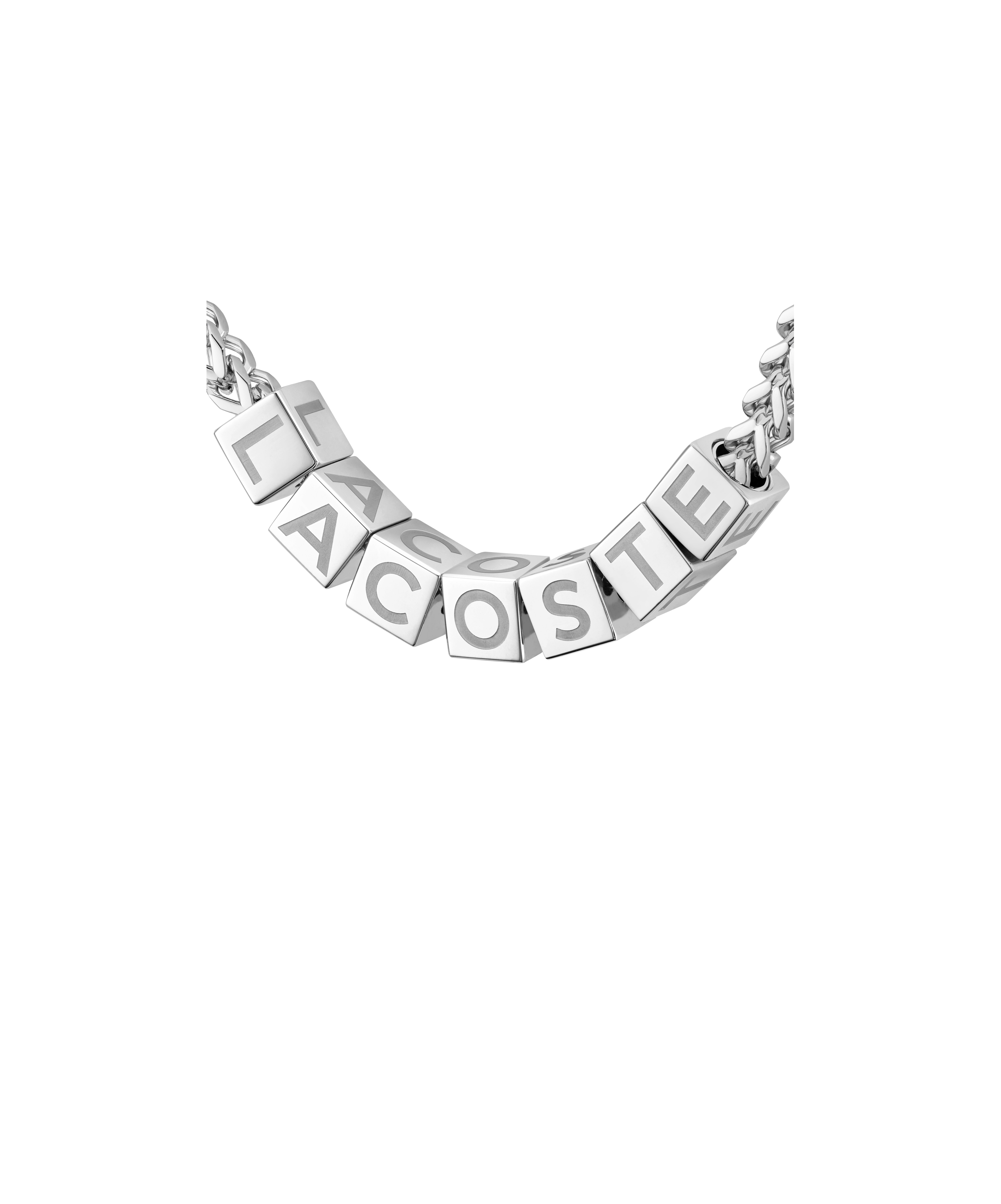 Edelstahlkette LACOSTE "SCRIPT", edelstahlfarben, Halsketten, Damen, Edelstahl, L: 58 B: 4mm, B:4mm Image