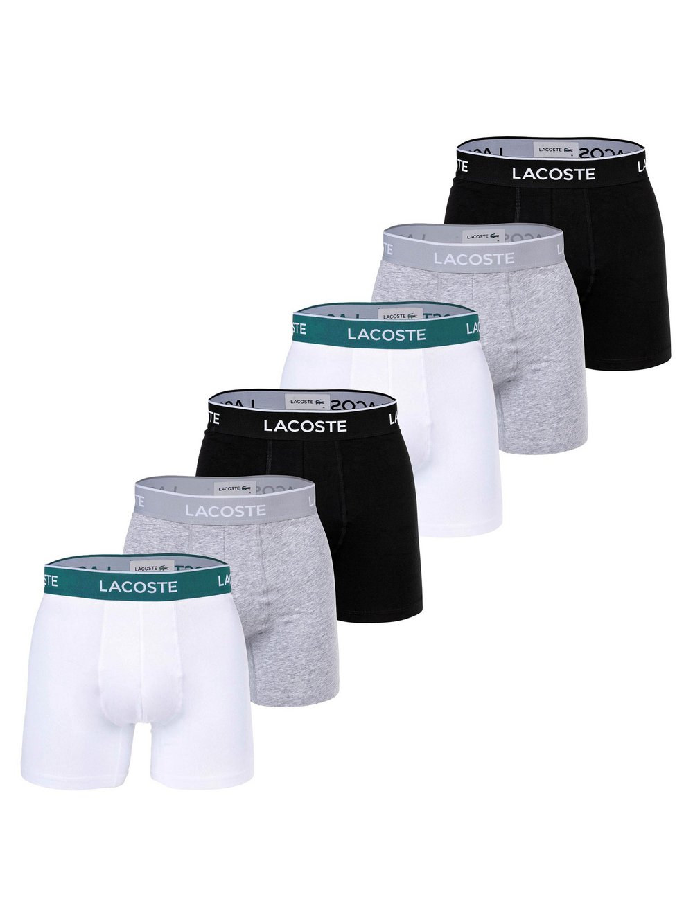 Lacoste Boxershort 6er Pack Herren mehrfarbig, L Image