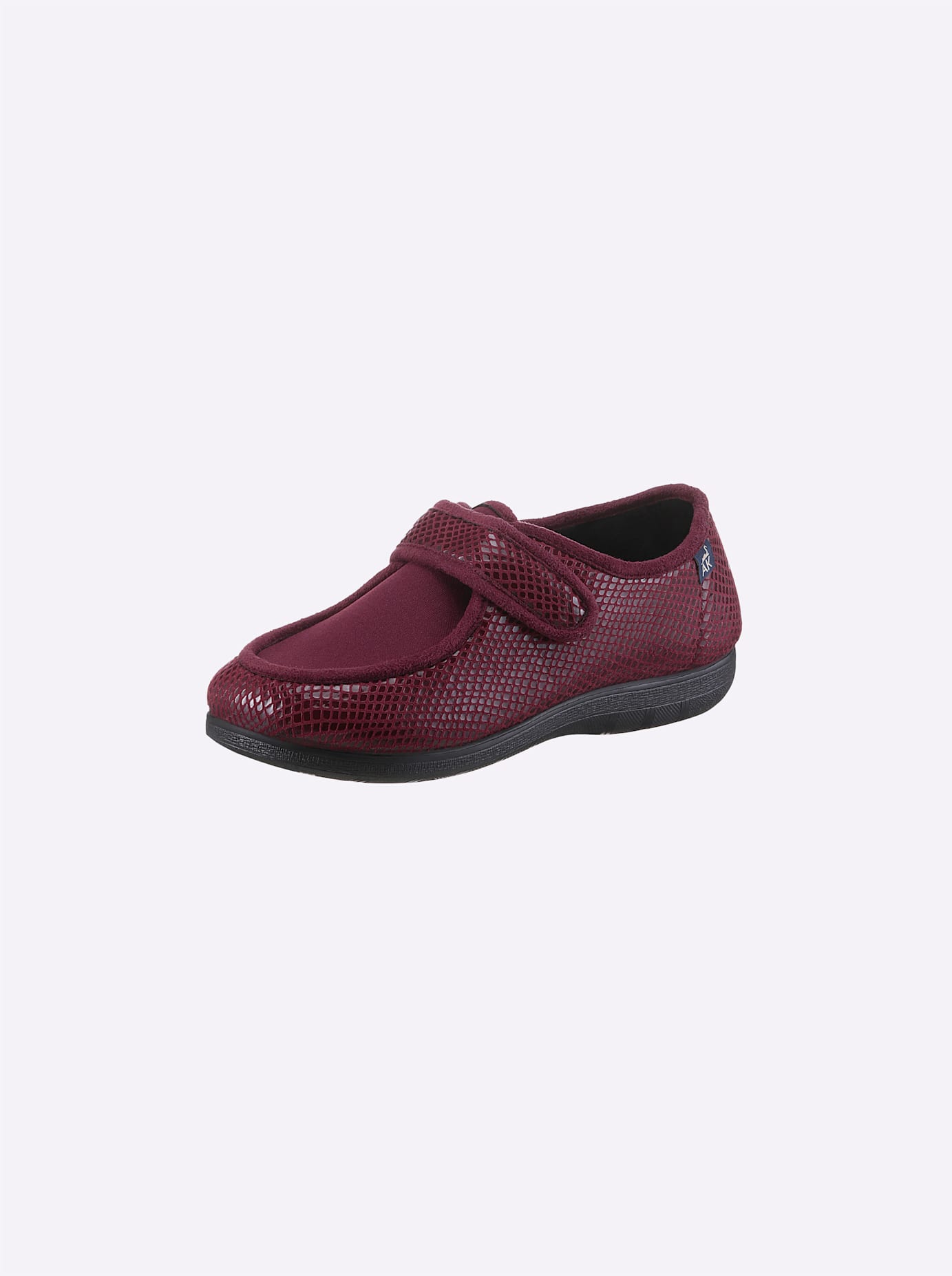 Hausschuh CASUAL LOOKS, Damen, Gr. 38, rot (bordeaux), Textil, Schuhe Hausschuh