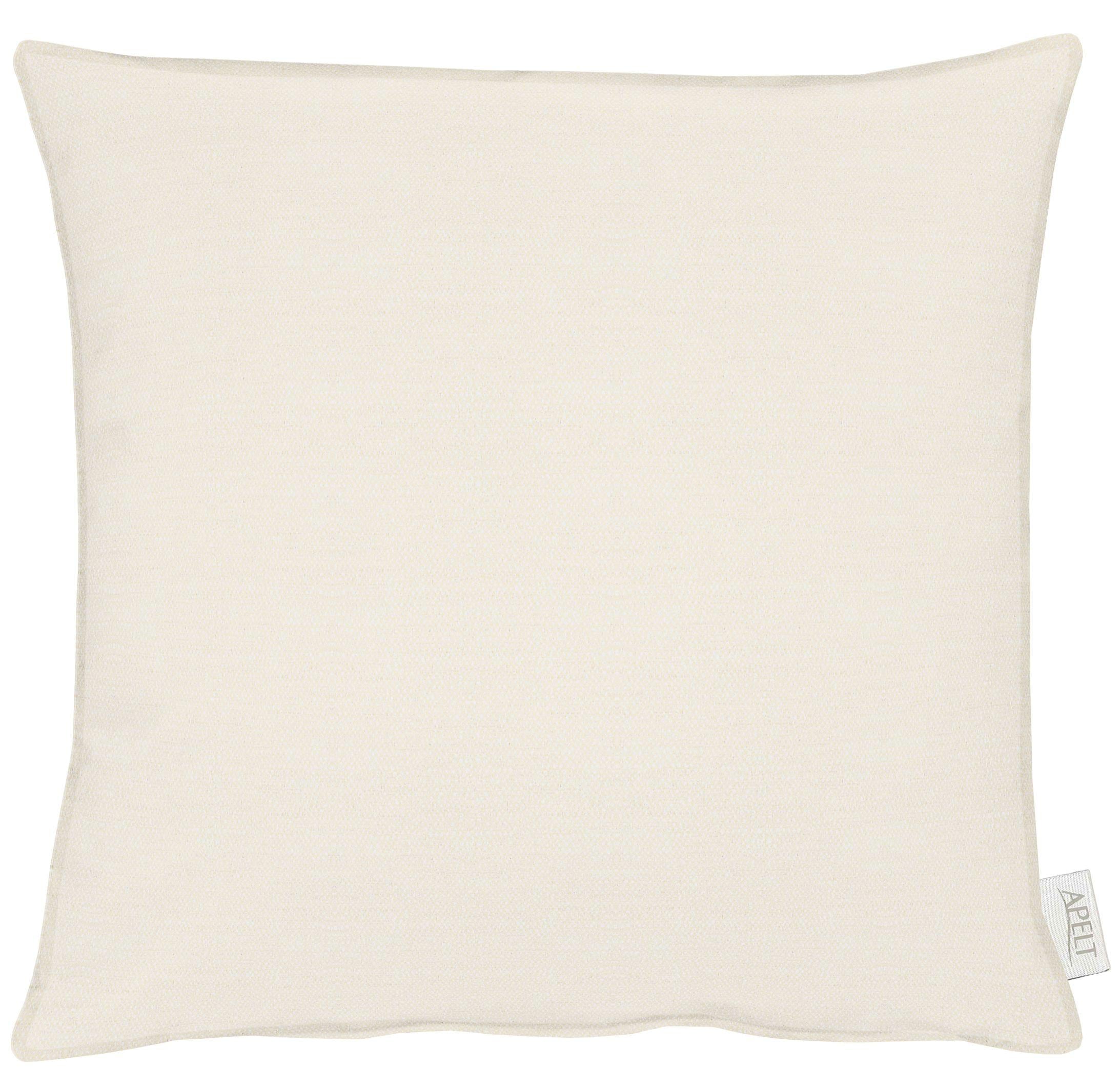 Dekokissen APELT "Morris", beige (natur, unifarben), B:46cm L:46cm, Kunstfaser, Polyester, Dekokissen_Sitzkissen_Kissenhüllen, Kissenhülle ohne Füllung, 1 Stück Image