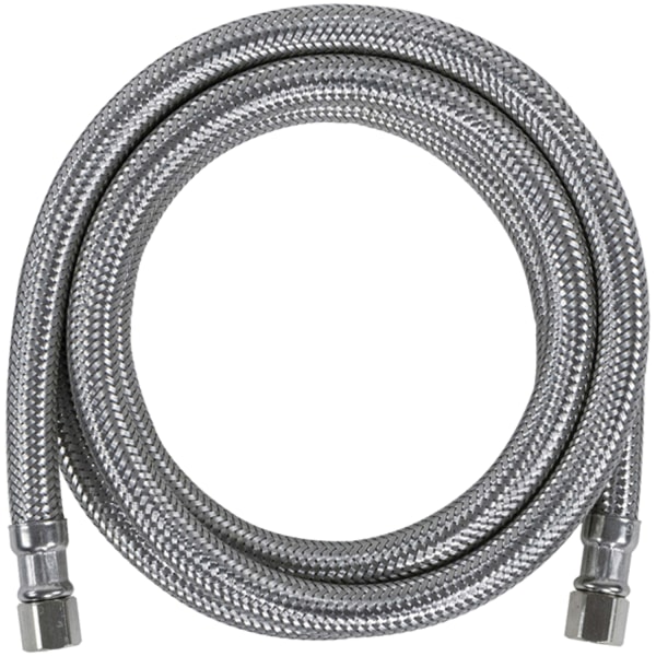Certified Appliance Accessories Braided Stainless Steel PEX Ice Maker Connector with 1/4-In. Compression, 6-ft., IM72PEX