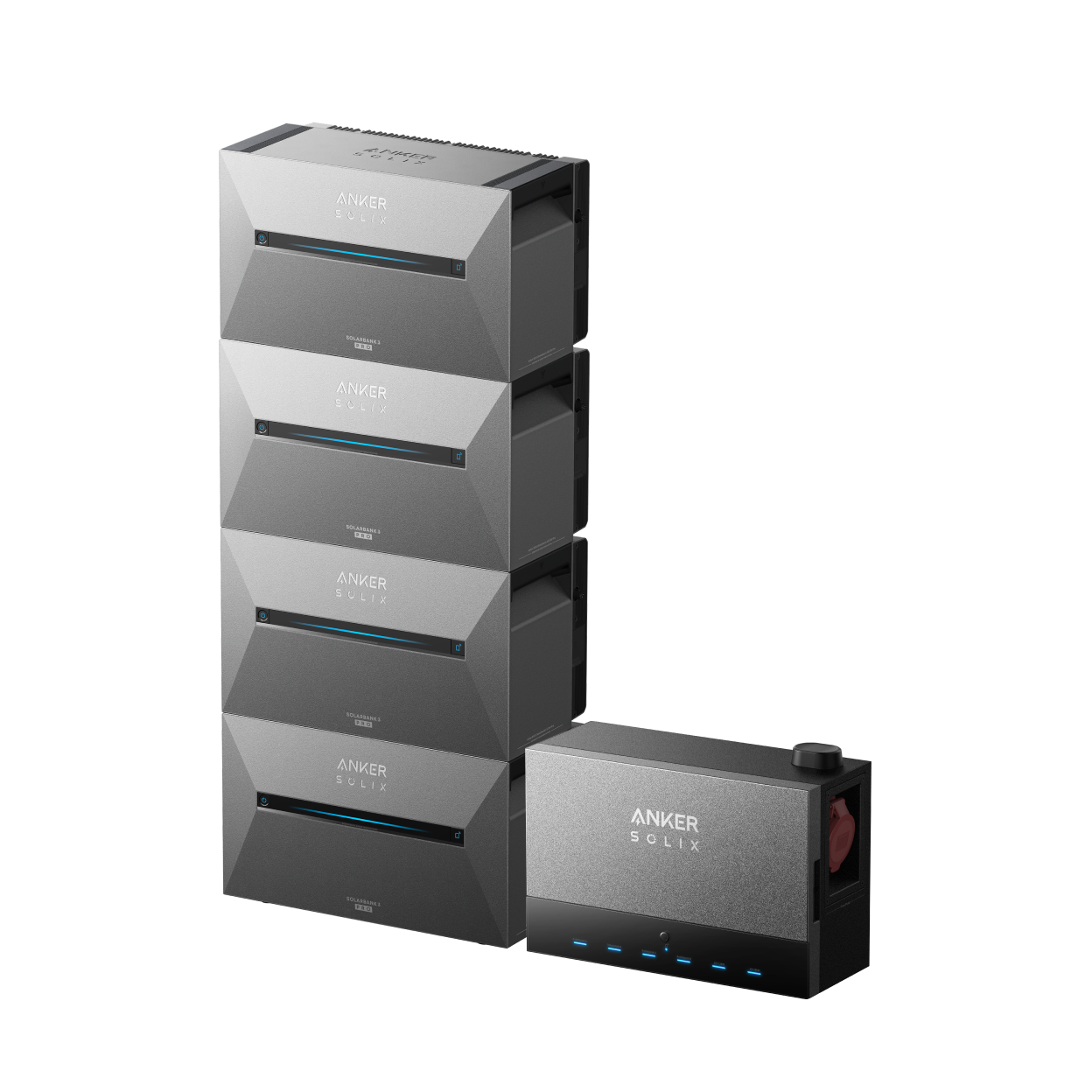 Anker SOLIX Solarbank 3 E2700 Pro ×4 + Anker SOLIX Power Dock Image