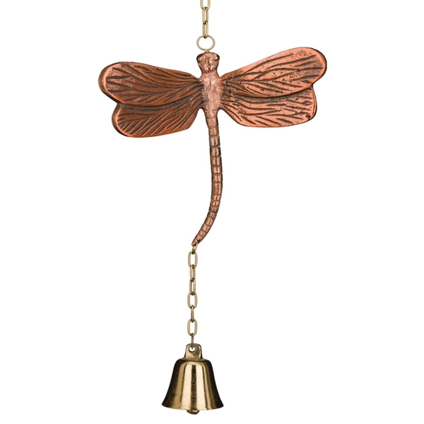 Regal Art & Gift 20733 - Cast Garden Bell - Dragonfly Lawn and Garden Hanging Bells