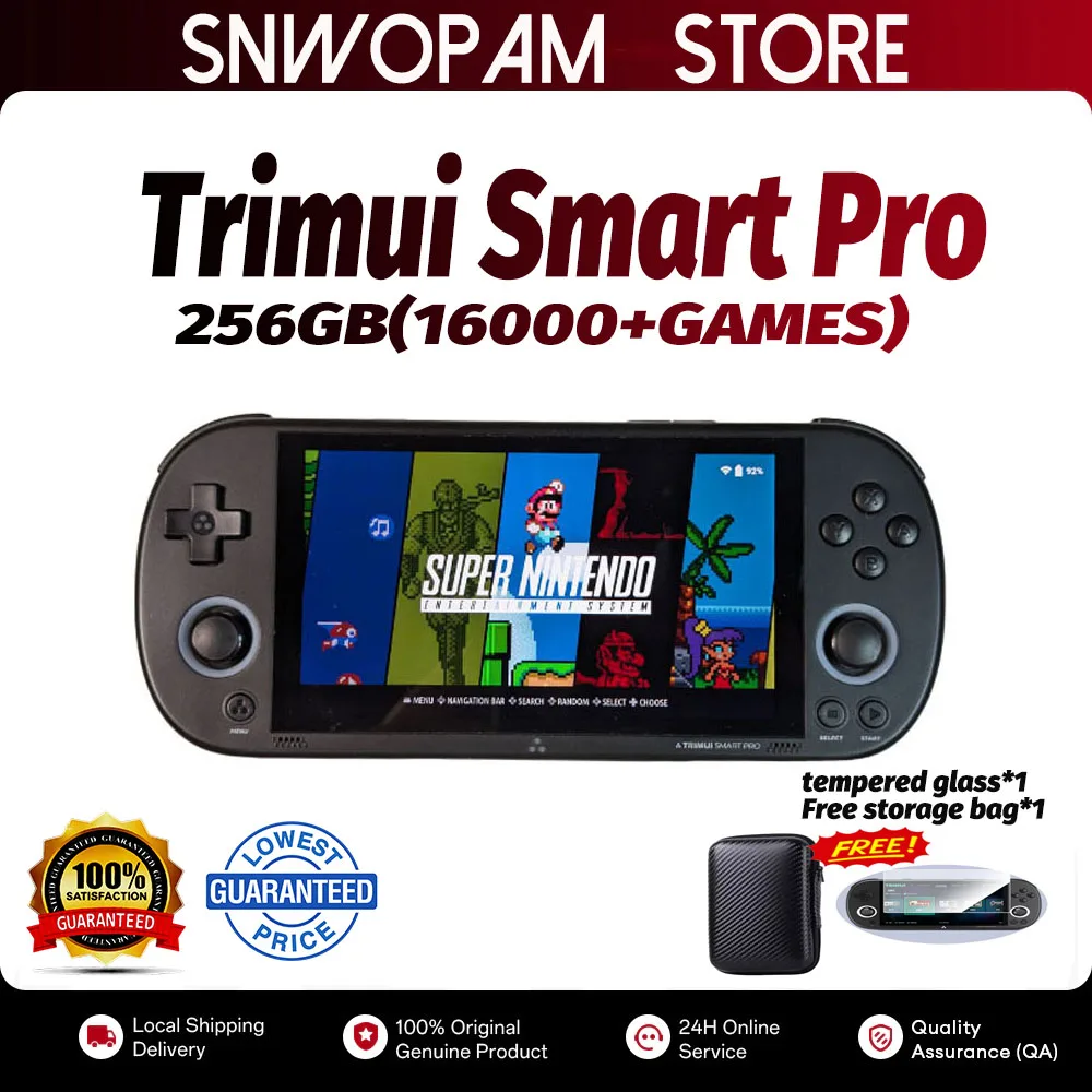 (256G) Console de jeu portable Trimui Smart Pro 4.96 