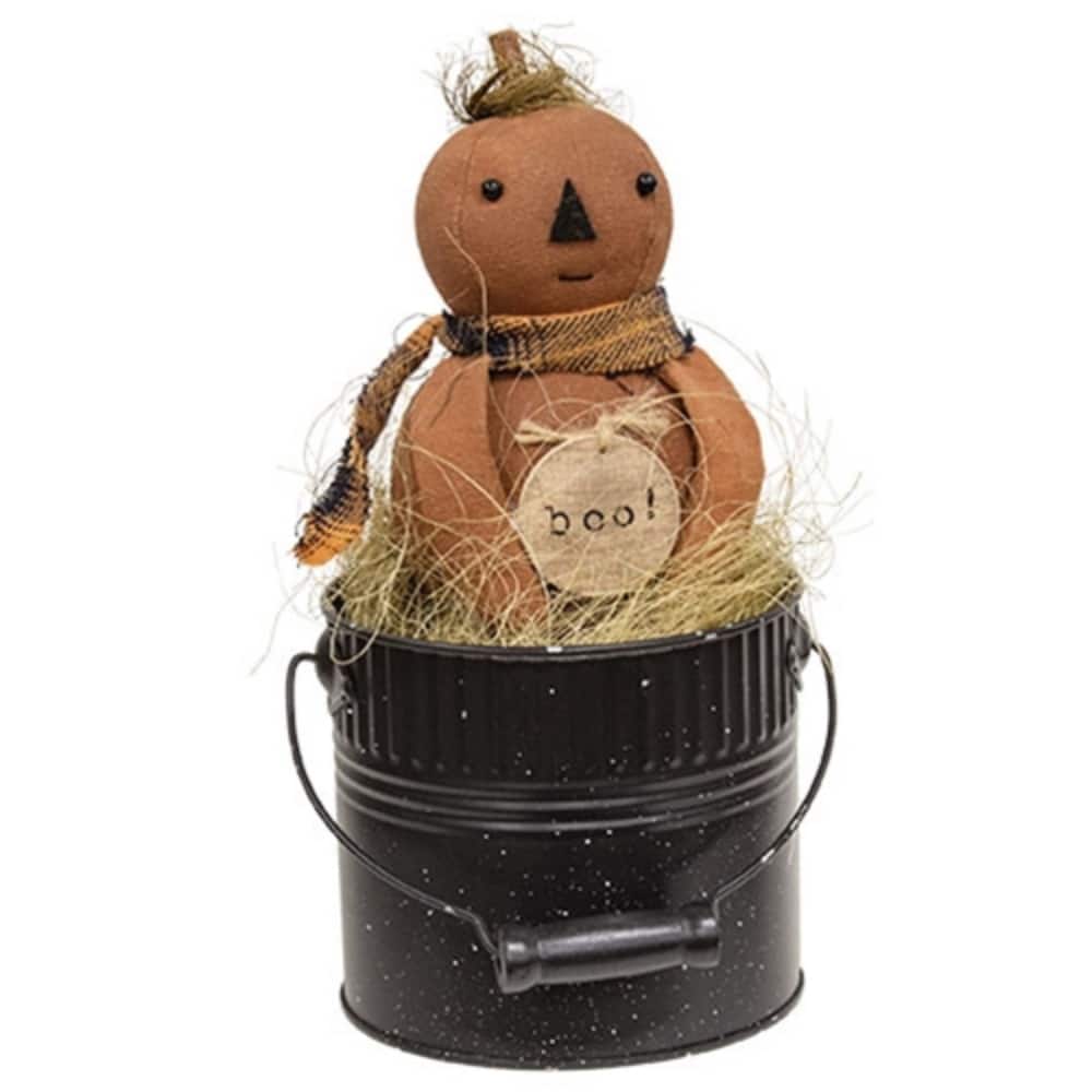 Boo Bobby Pumpkin Doll in Bucket - Multi