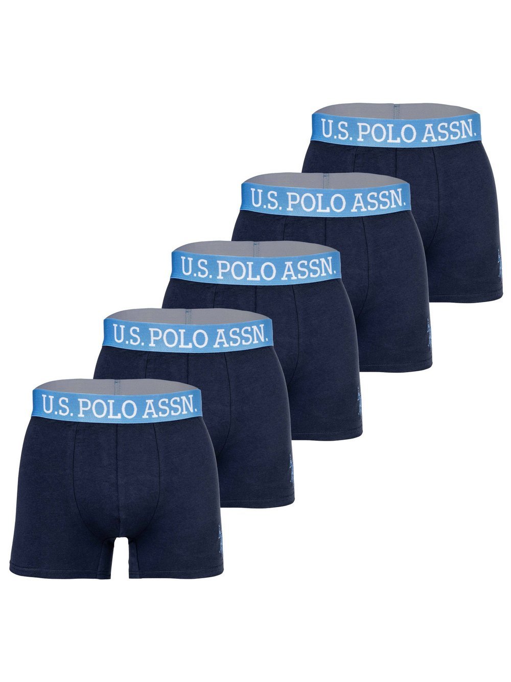 U.S. Polo Assn. Boxershort 5er Pack Herren blau, L Image