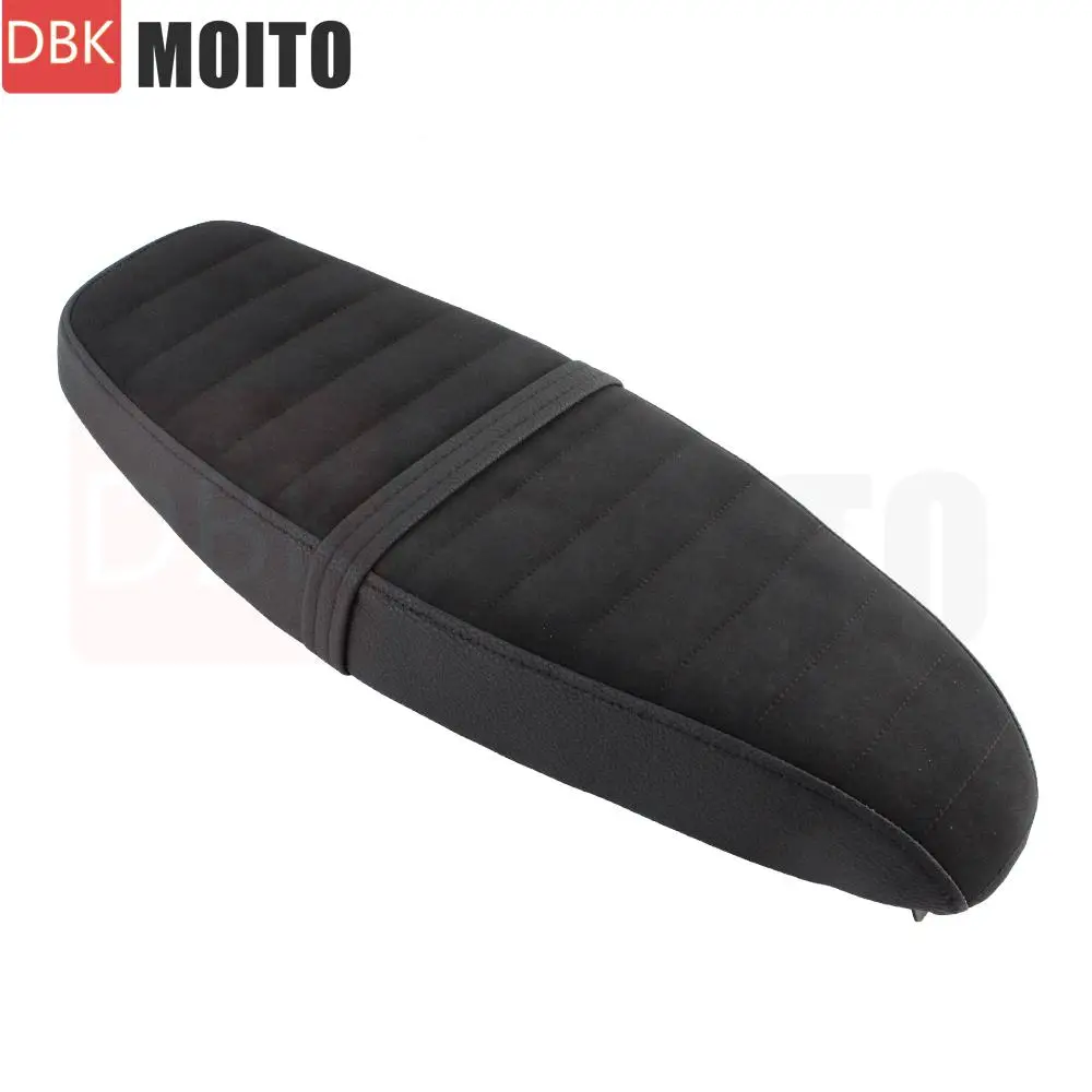 Motorrad Sitzkissen Motorrad Sitzkissen Für Simson S50 S51 S70 Hinten Wildleder Lychee Flache Sitzbank Kissen Horizontale Linie