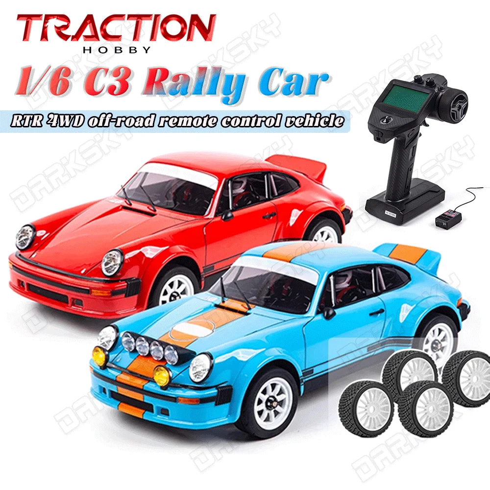 KM TRACTION HOBBY Rally Auto RTR 4WD 1/6 RC Elektrische Fernbedienung Modell Auto Rally Auto Erwachsene kinder Spielzeug