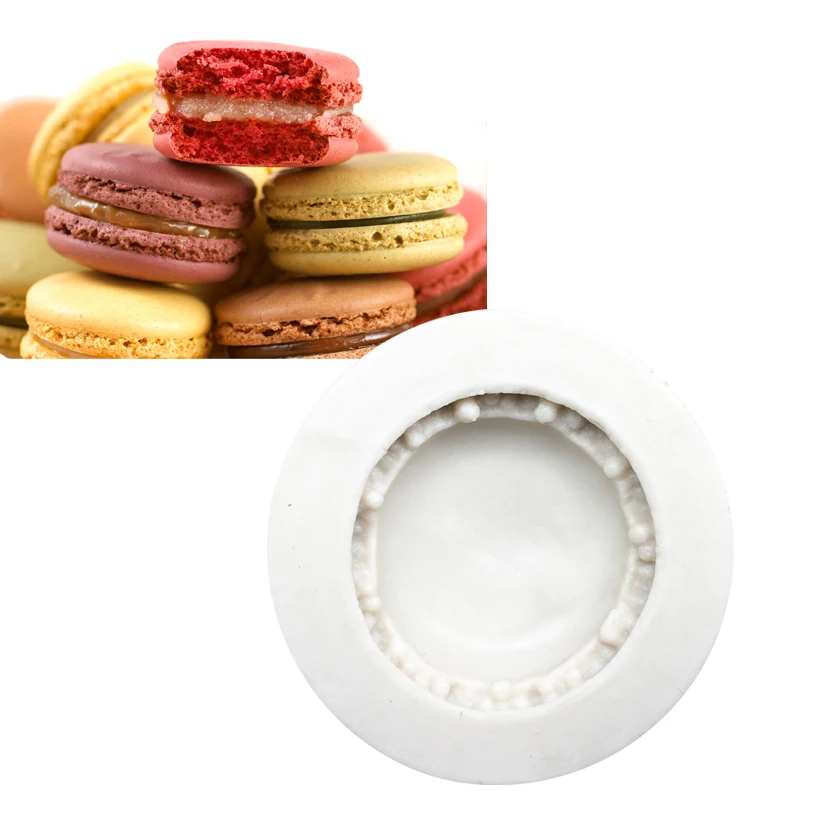 Makronen formen Silikon form Sugar craft Schokolade Cupcake Backform Fondant Kuchen Dekorations werkzeuge Image