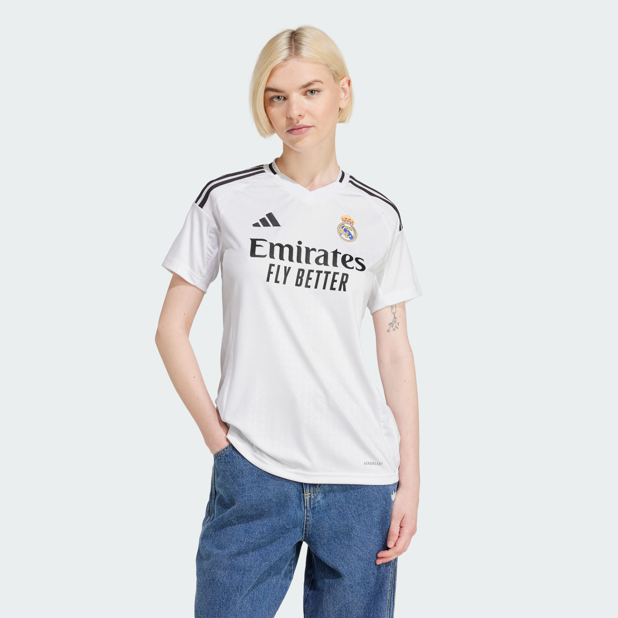 adidas Performance Womens Real Madrid 24/25 Home Jersey - White Recycled Material - Size X-large | adidas Performance Sale | Discount Designer Brands