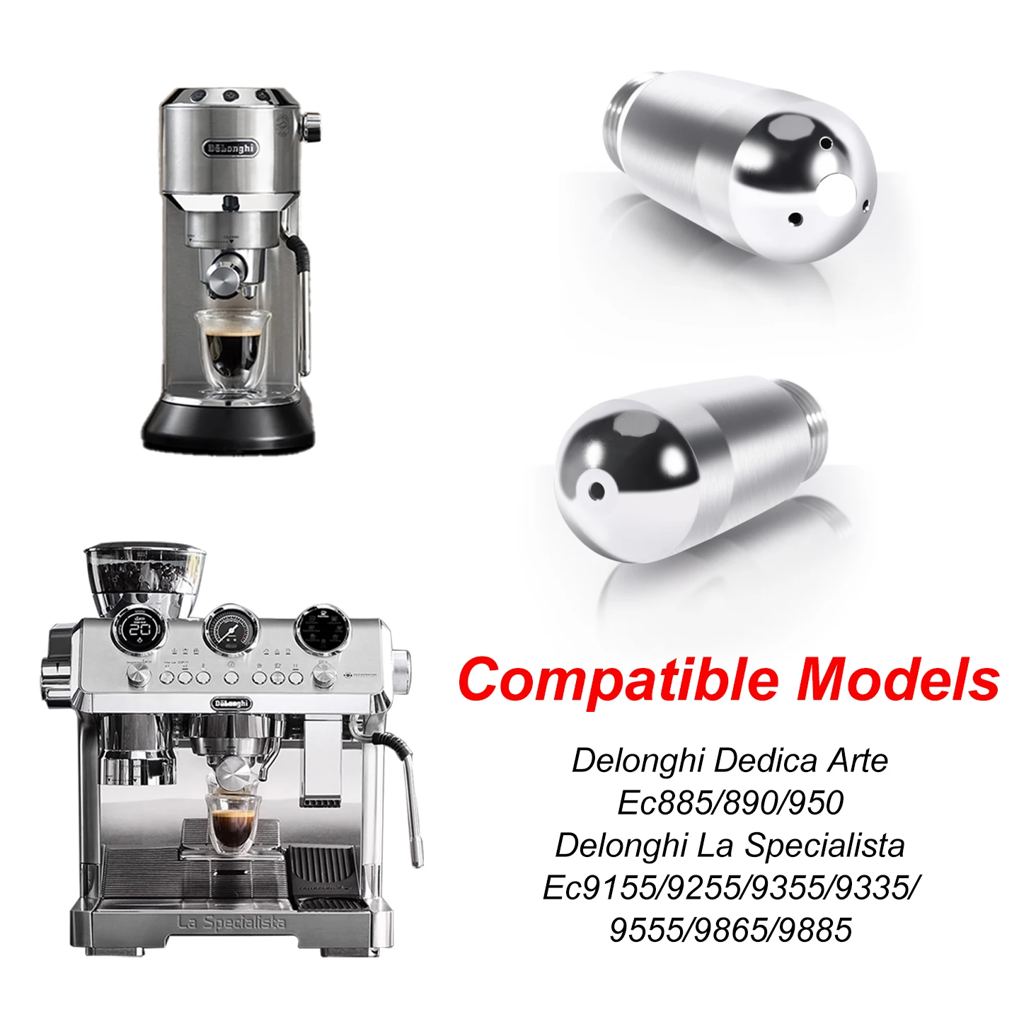 Kaffeemaschine Dampfdüse 1/3 Loch Dampfdüse Milchschaum Auslauf Dampfstab Spitze für Sage Delonghi La Specialista Espressomaschine Image