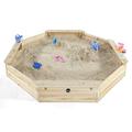 Plum® 25058 Giant Octagonal Wooden Sand Pit with Cover, Brown