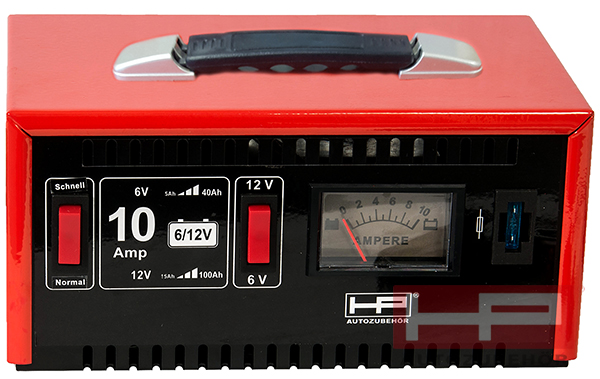 HPAUTO Batterieladegerät Batterie-Ladegerät 10 Amp - Stahlblechgehäuse 20510 VPE 4x Image