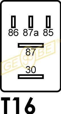 GEBE Relais, Arbeitsstrom 12V 9 9320 1 Image