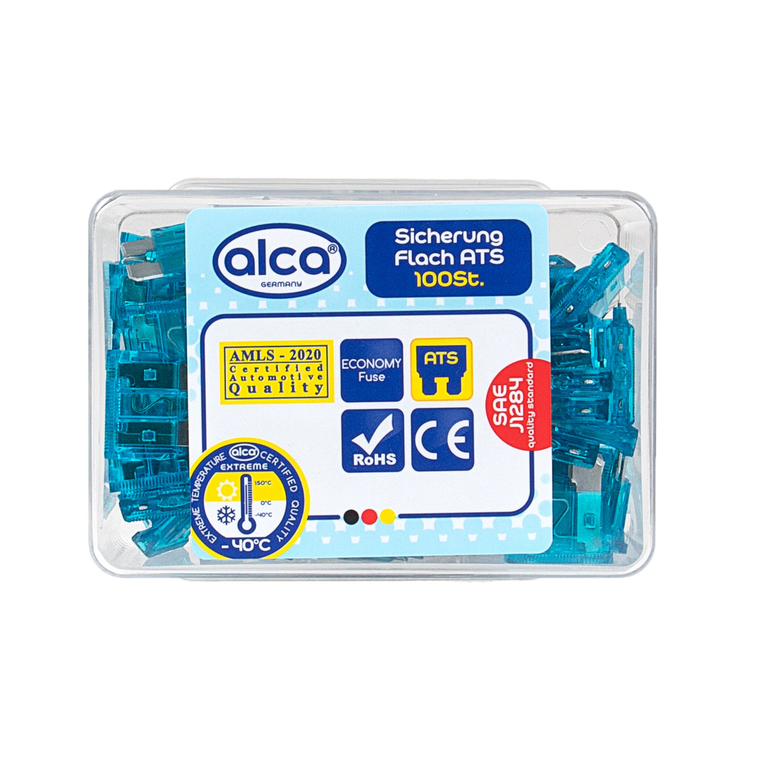 ALCA Flach-Sicherungen 15 A; 100 St. Economy Box Sicherung 692000 Image