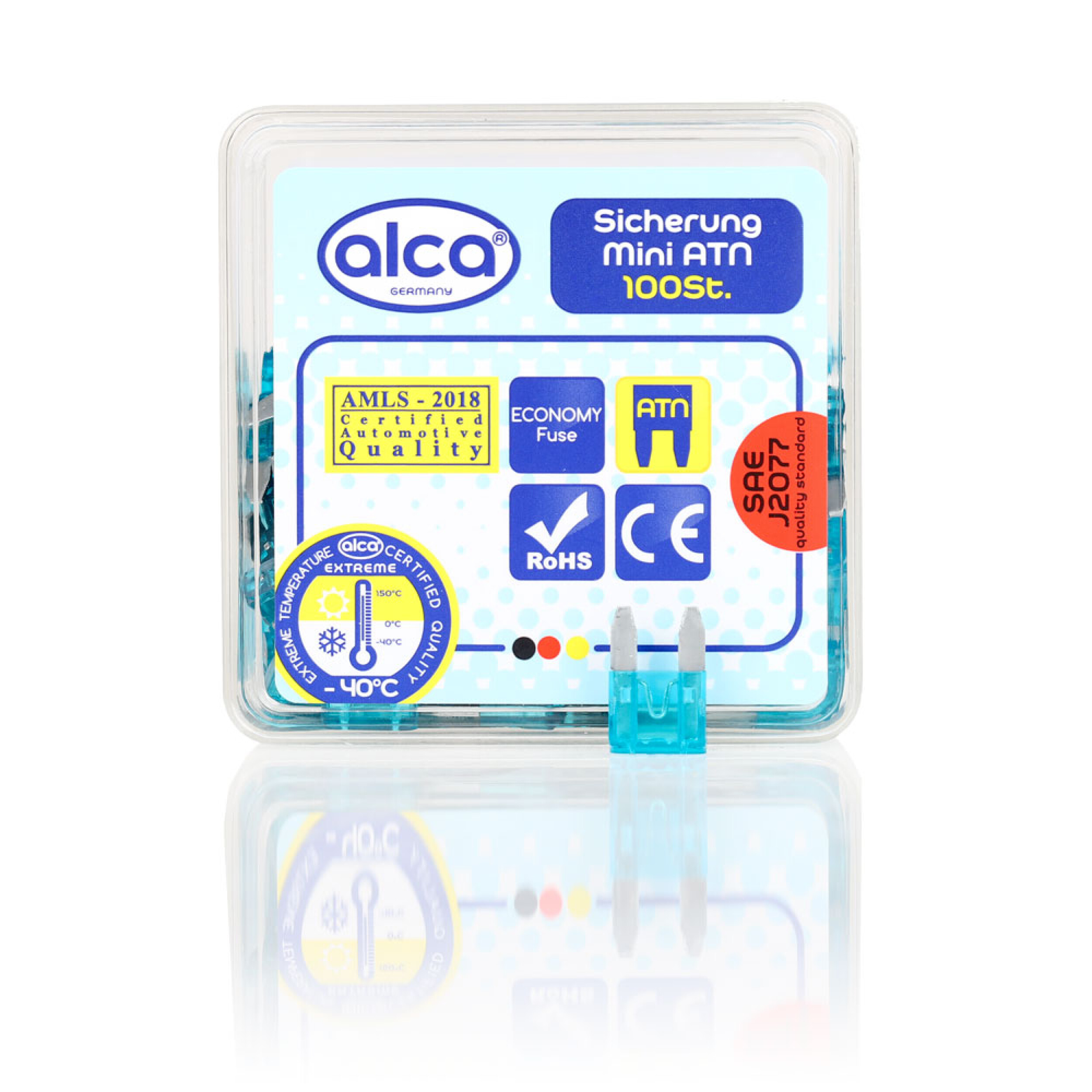 ALCA Mini-Sicherungen 15A; 100 St. Economy Box Sicherung 674000 Image