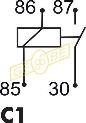 GEBE Relais, Arbeitsstrom 9 9059 1 24V Image