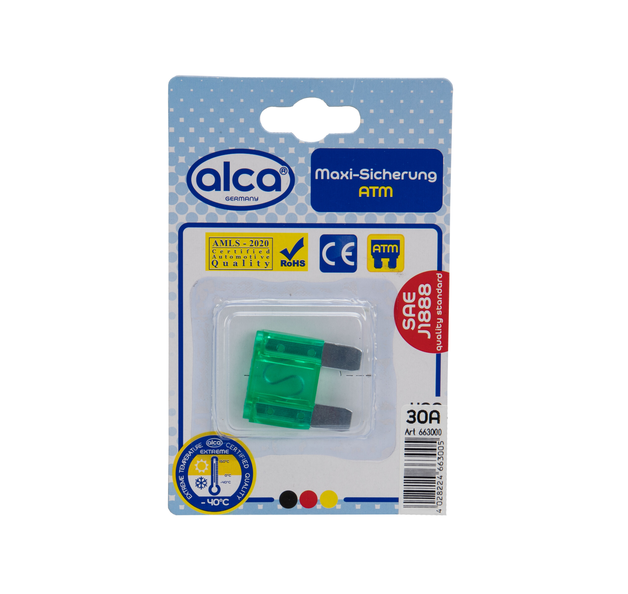 ALCA Maxi-Sicherung 30A; 1 St. Blister Sicherung 663000 Image