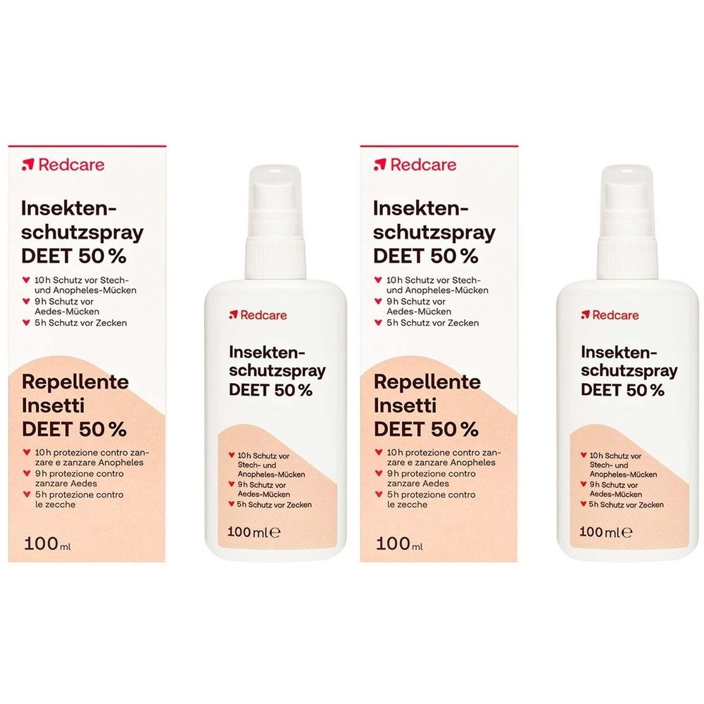 Redcare Insektenschutzspray Deet 50% 100 ml x2 2x100 Spray Image