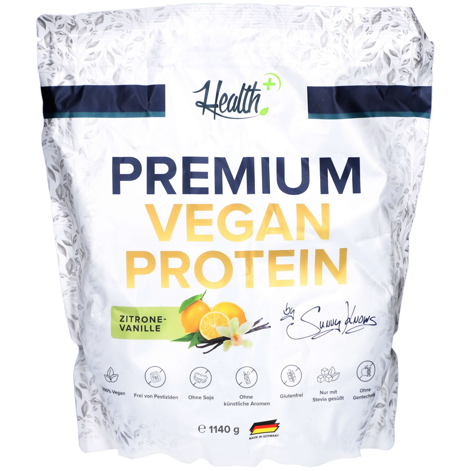 Health+ Premium Vegan Protein (1140g) Lemon Vanilla 1140 g Pulver