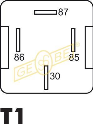 GEBE Relais, Arbeitsstrom 12V 9 9510 1 Image