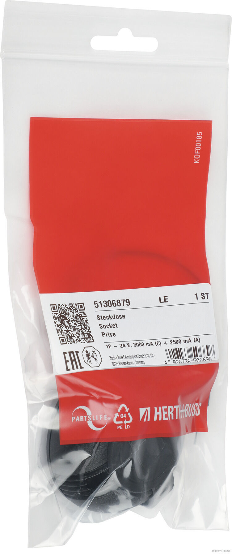 HERTH+BUSS ELPARTS Steckdose Ø59mm 59mm 51306879 Image