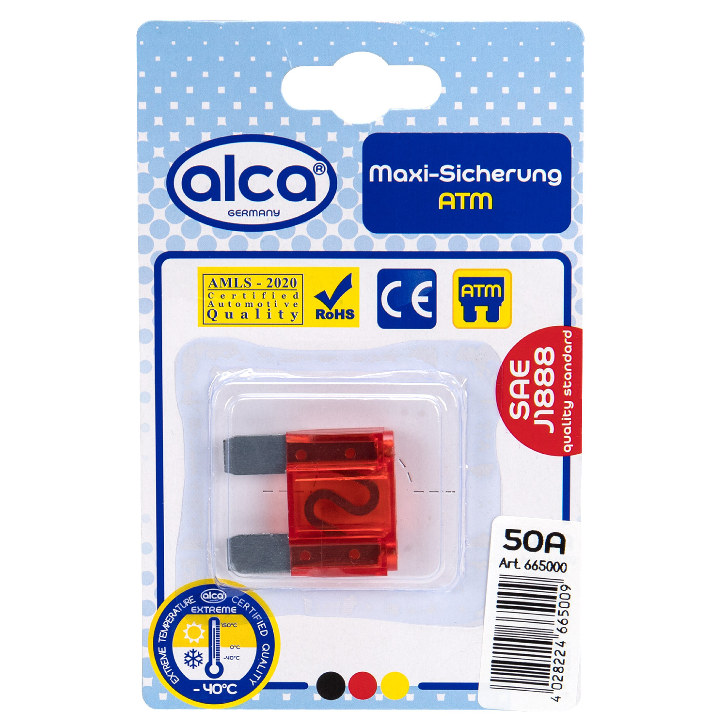 ALCA Maxi-Sicherung 50A; 1 St. Blister Sicherung 665000 Image