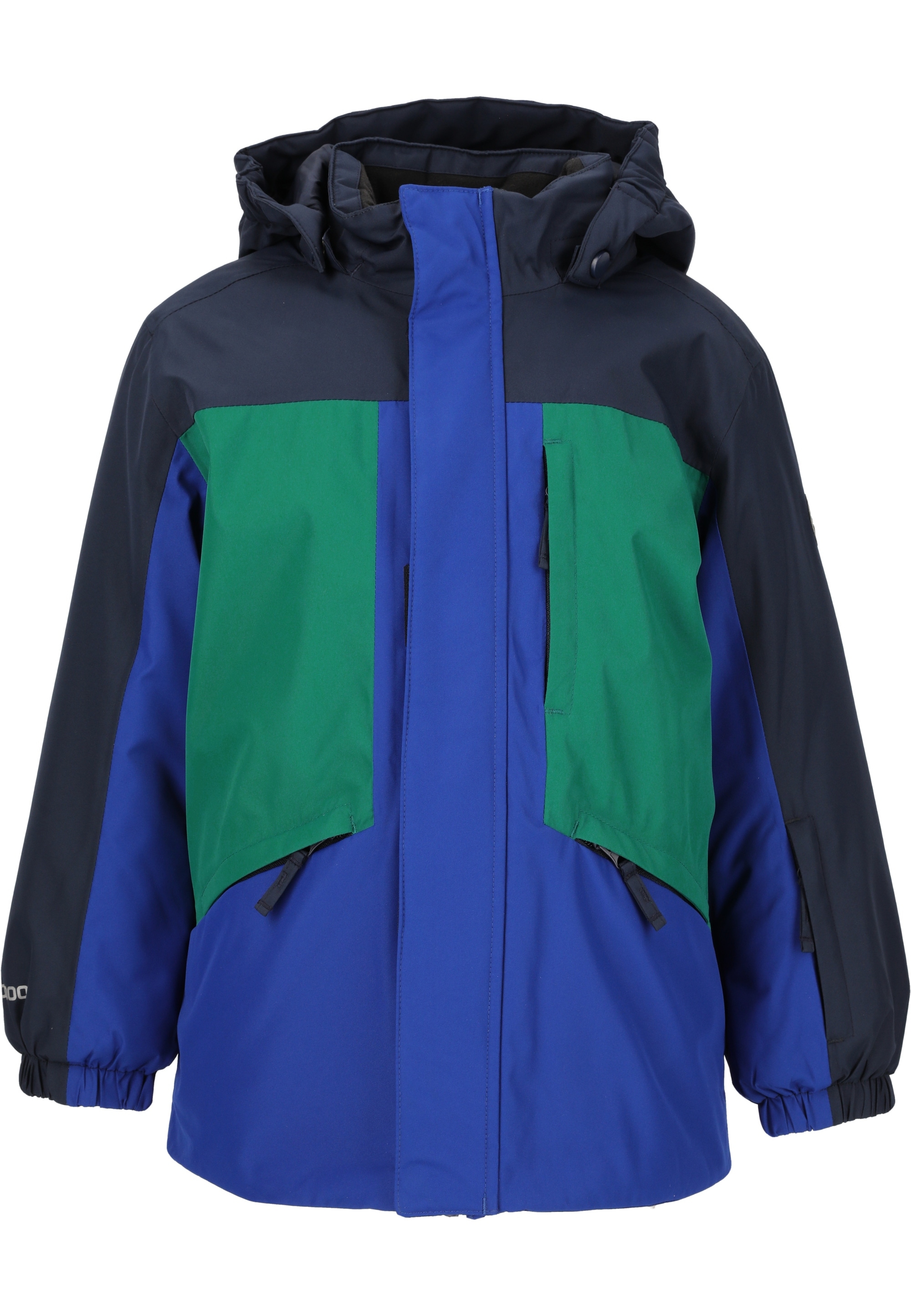 Skijacke ZIGZAG "Arctic", Herren, Gr. 104, blau, grün, 100% Polyester, mehrfarbig, normal, ohne Ausschnitt, Jacken, mit wind- und wasserabweisendem Bionic-Finish Image