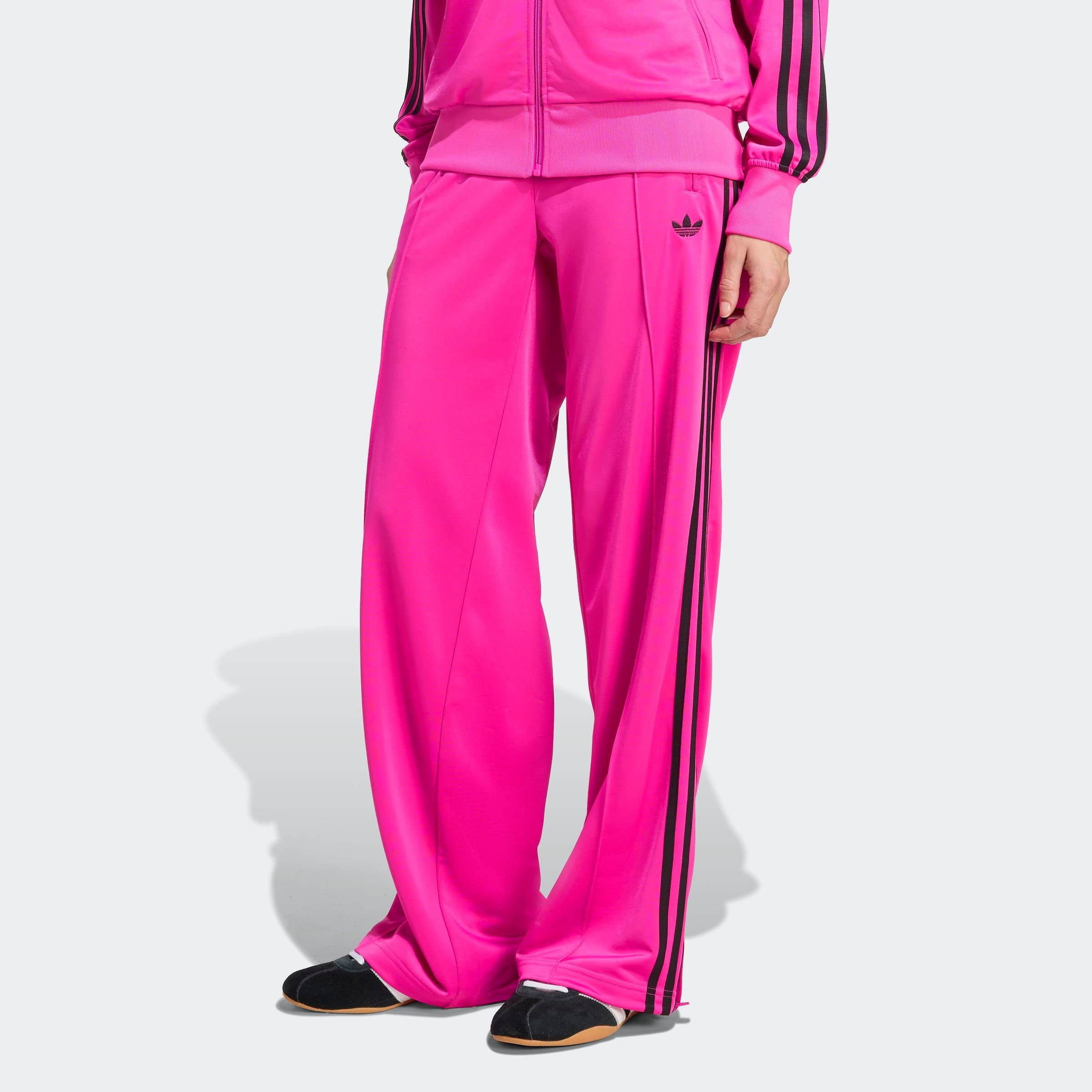 Sporthose ADIDAS ORIGINALS "FIREBIRD TP", Damen, Gr. M (19/20), K-Gr, semi lucid fuchsia, schwarz, Obermaterial: 100% Polyester, Hosen Image