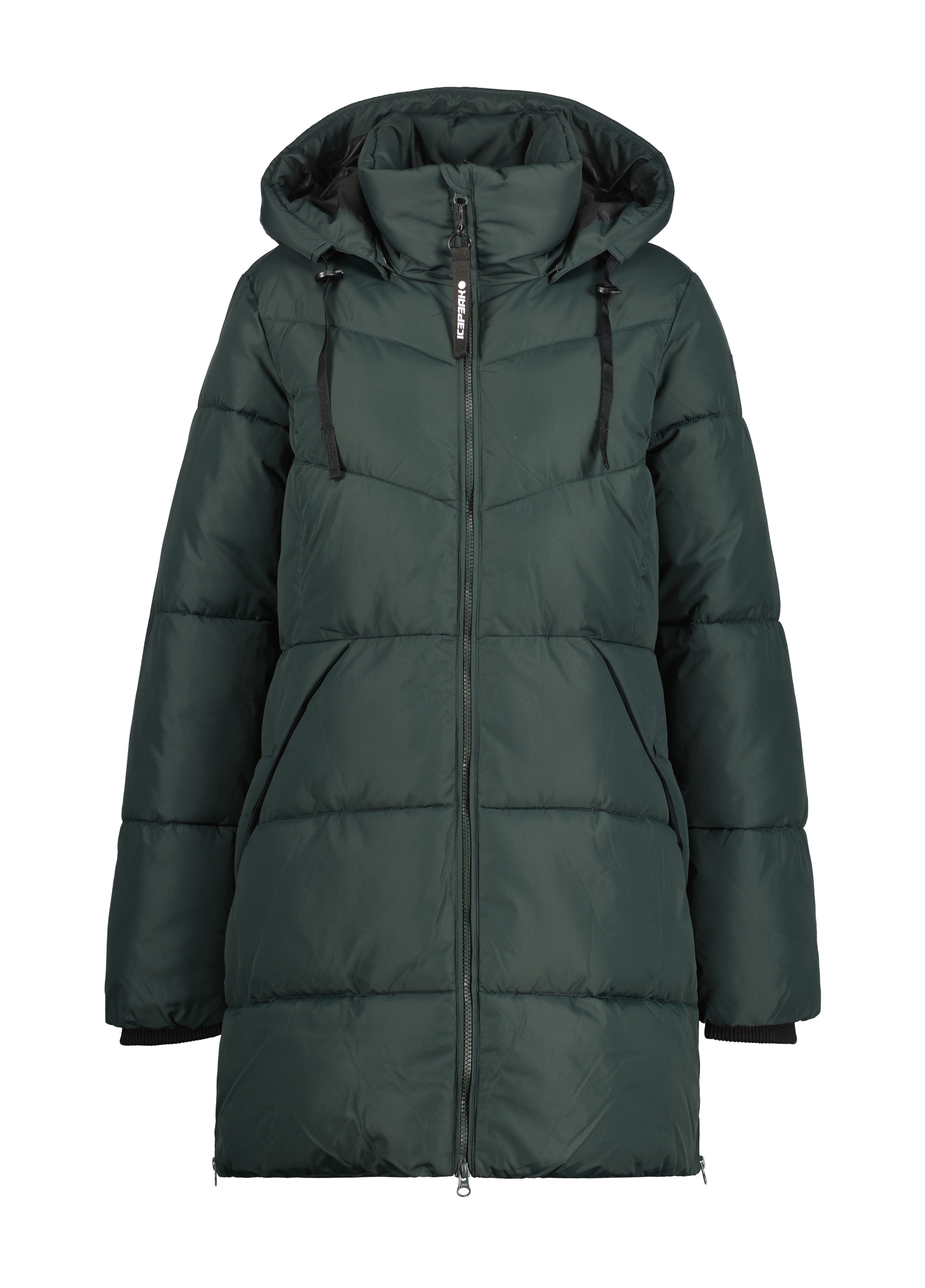 Steppmantel ICEPEAK "ADAIRE", Damen, Gr. 46, dunkelgrün, Obermaterial: 100% Polyester, Mäntel Image