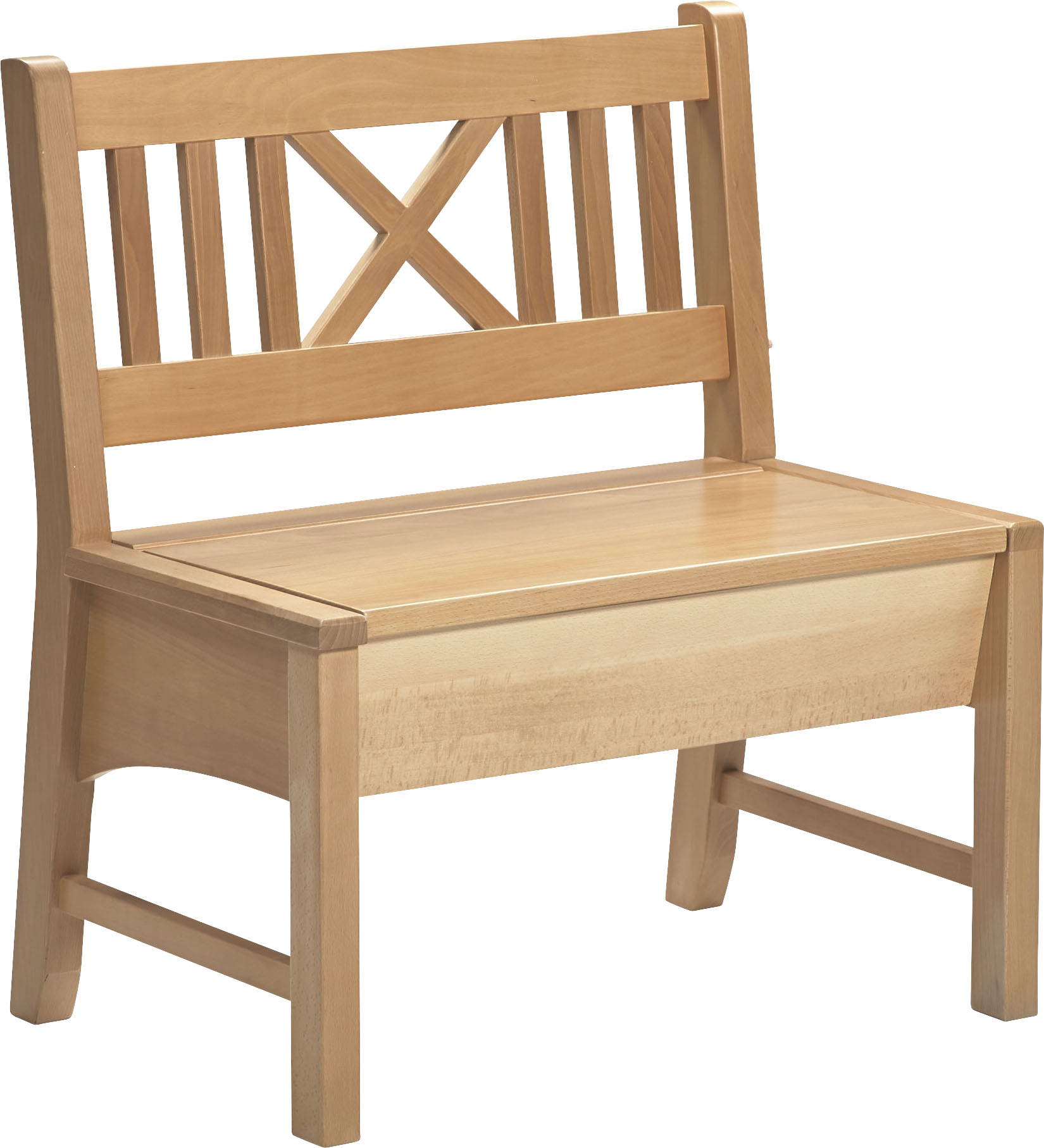 Truhenbank MASSIVLINE & MORE "Bodensee", braun (buche massiv lackiert, buche massiv lackiert), B:77cm H:87cm T:52cm, Holzwerkstoff, Sitzbänke, Breite 166 cm