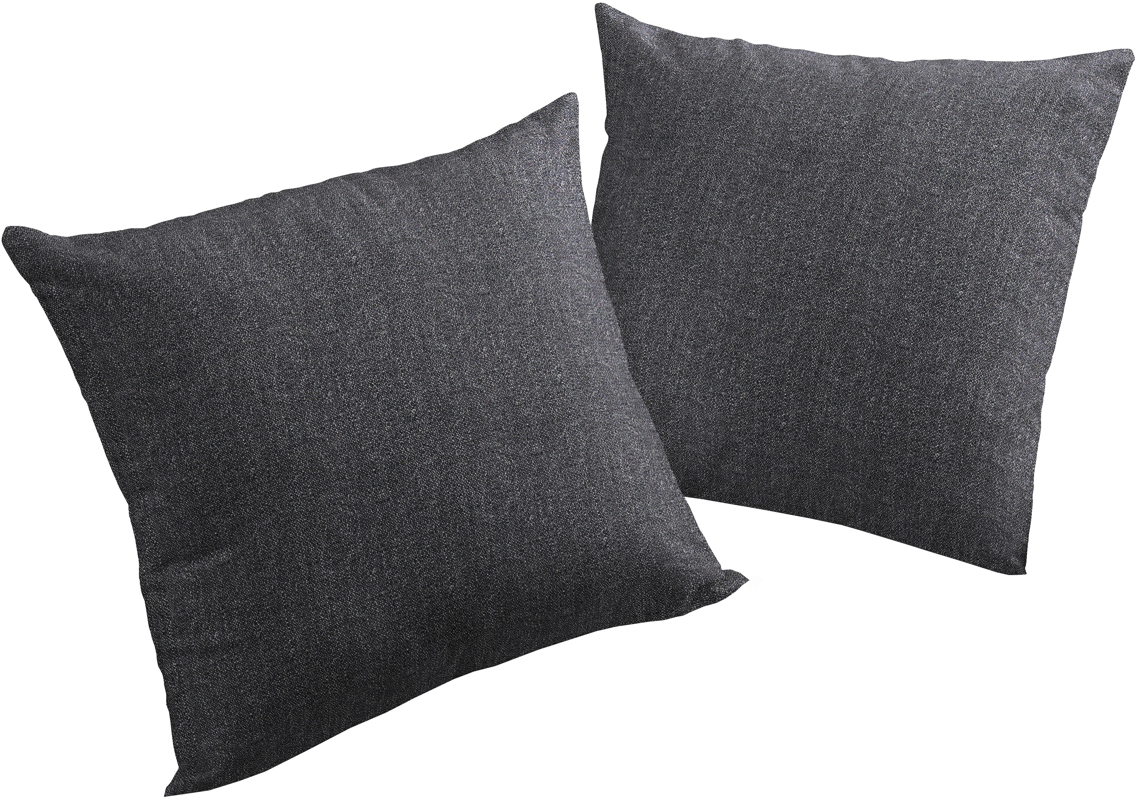 Kissenhülle WIRTH "Torbole" Gr. 1, schwarz, B:40cm L:40cm, Polyester, Obermaterial: 90% Polyester, 10% Baumwolle, Kissenbezüge Image