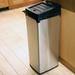 iTouchless 14-Gallon Trash Can with Infrared-Sensor Lid Opener, Black