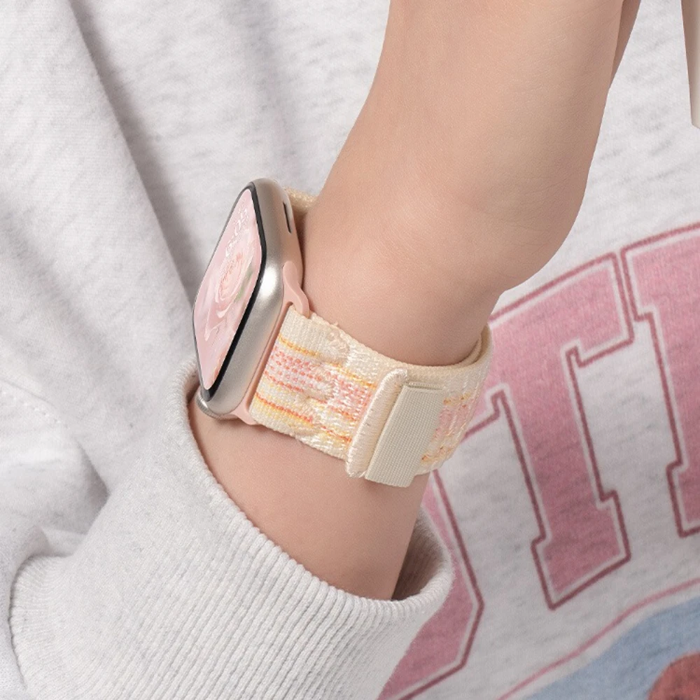 Nylon-Sportarmband für Apple Watch Band 49 mm für Loop-Armband iWatch S10 9 8 7 6 5 4 3 se2 Ultra 2 46 mm 45 mm 44 mm 41 mm 42 mm Image