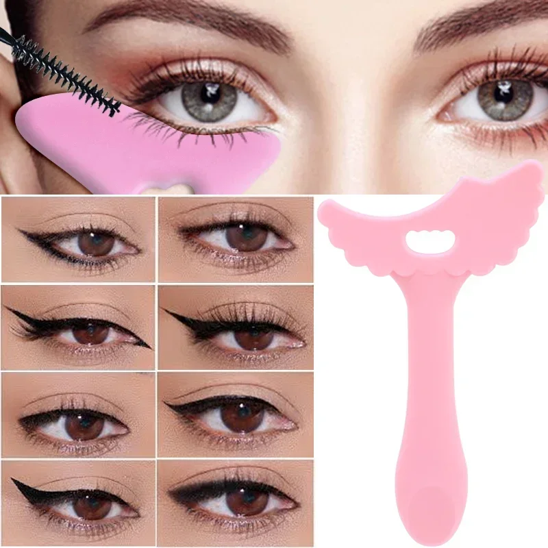 1 stücke Silikon Eyeliner Herrscher Multifunktionale Augen Make-Up Unterstützen Eyeliner Werkzeug Wimpern Farbe Lippenstift Silikon Schönheit Herrscher Image