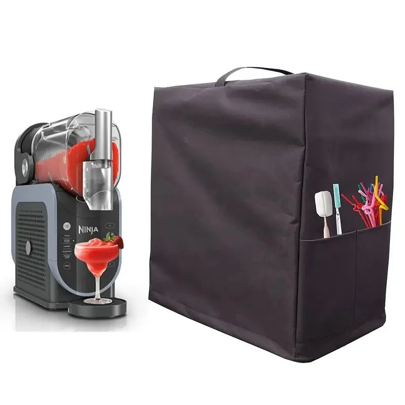 Schwarzer Staubschutz für Eis- und mattierte Snackmaschinen, passend für NC701 und FS301, inklusive Aufbewahrungstasche für Reinigungswerkzeuge Image