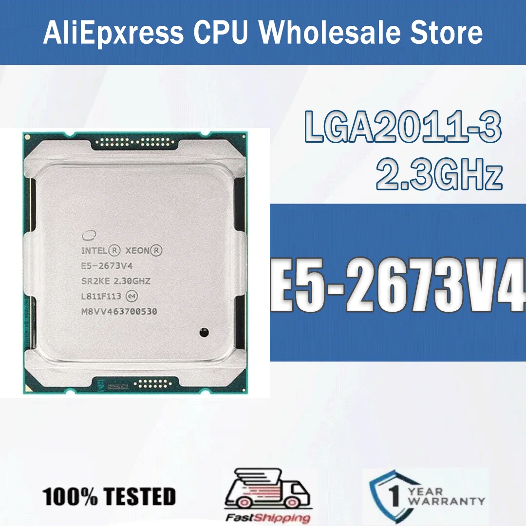 Intel Xeon E5-2673V4 2,3 GHz 20 Kerne 40 Threads E5 2673V4 Computer CPU Prozessor Server E5 2673 V4 Paket LGA 2011-3 Image