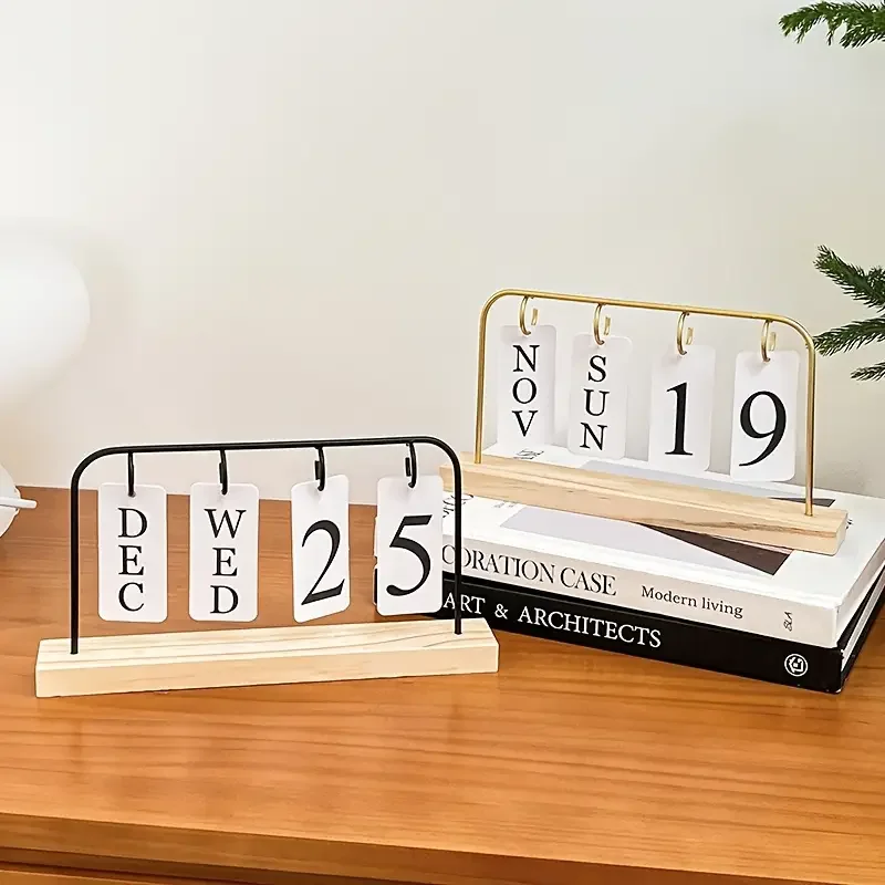 Kreativer Mini-DIY-Tischkalender, Flip-Kalender-Serie, Büro-Tischdekoration, Festdekoration, Kalender-Geschenk Image
