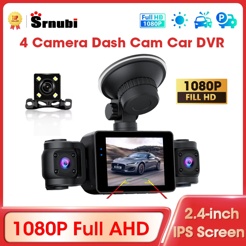 1080P UHD Auto DVR Dash Cam Nachtsicht & Loop Aufnahme WIFI Video Recorder Rückansicht Kamera Unterstützung Fahrzeug Fernbedienung Image