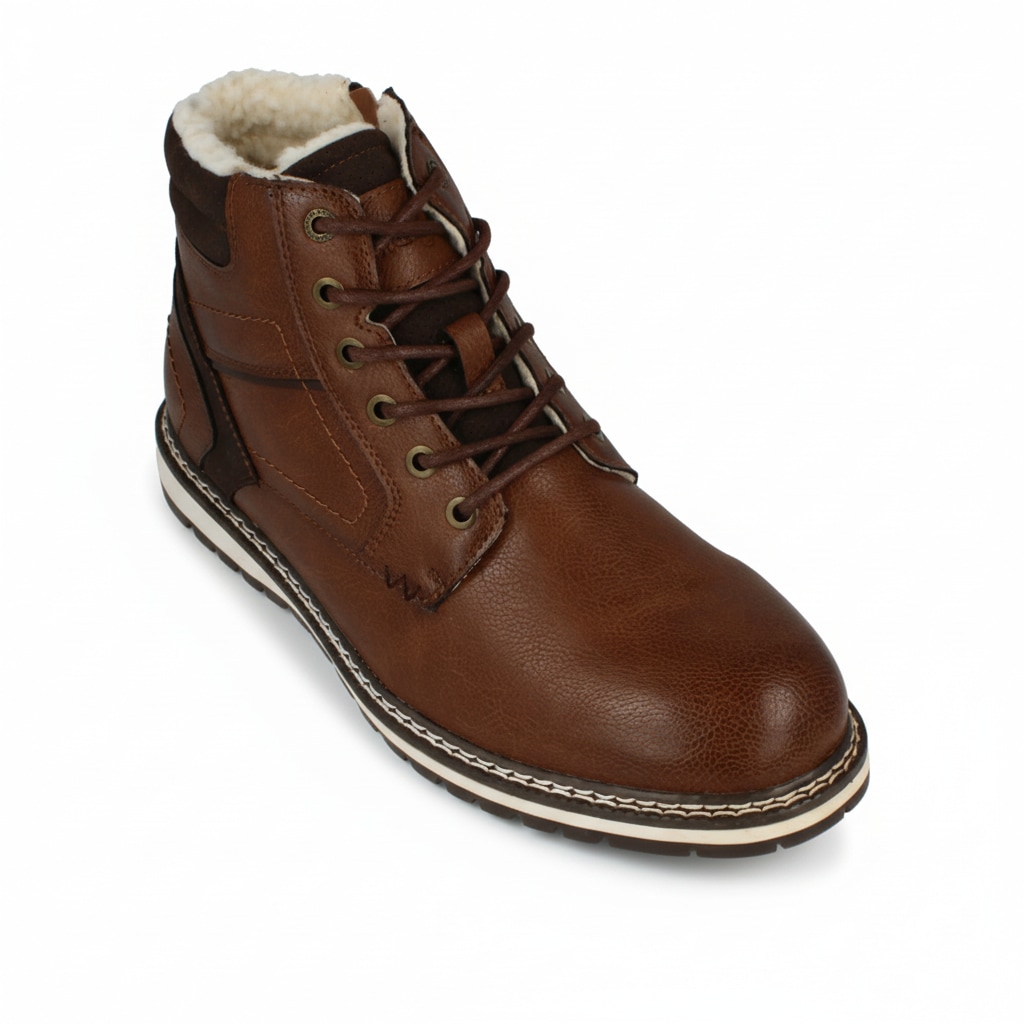 Winterstiefel WRANGLER "LIAM MEN MID", Herren, Gr. 45, tortoise shell, Synthetik, Schuhe Winterstiefel