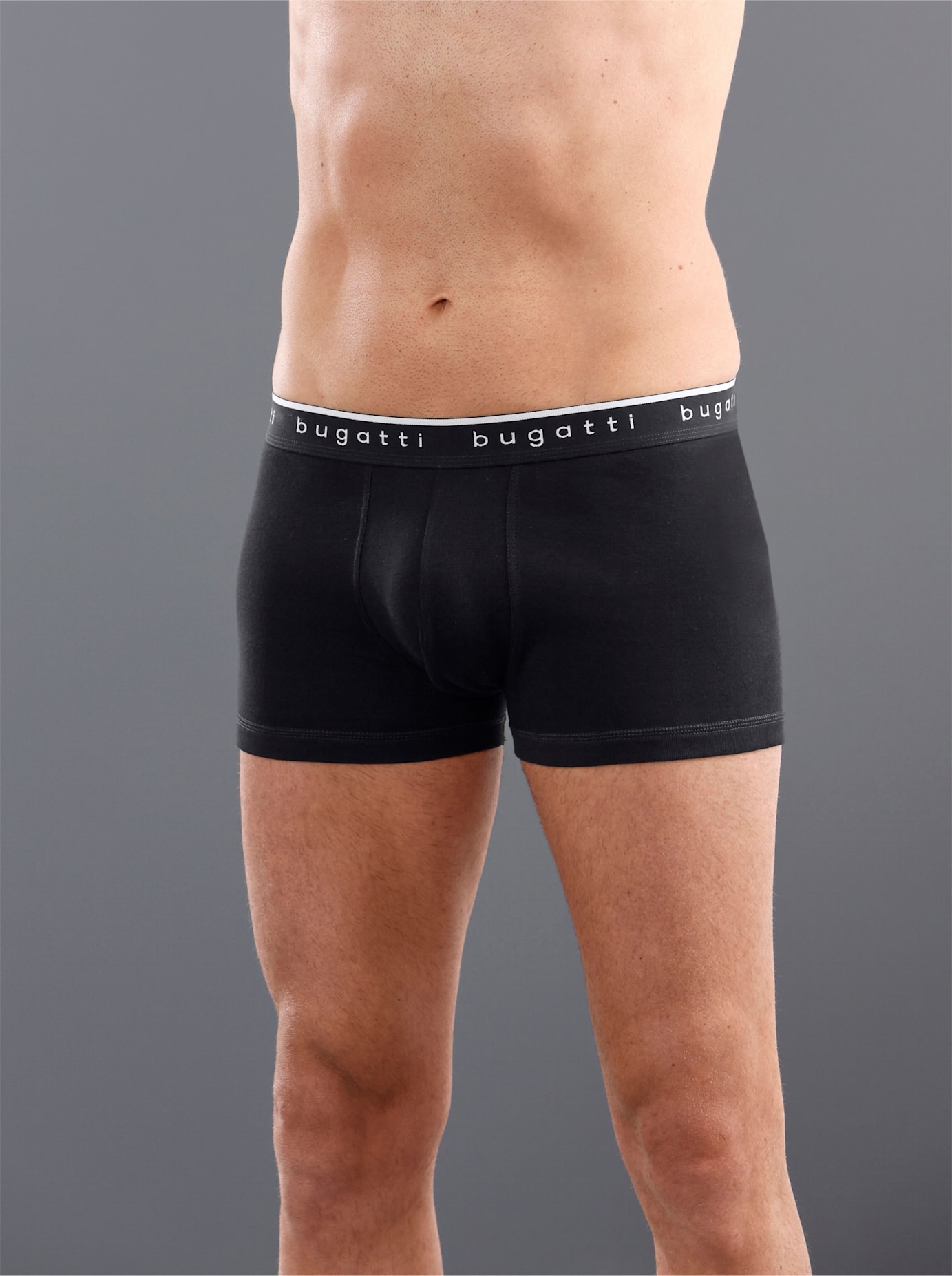 Panty BUGATTI, Herren, Gr. 9, schwarz, 100% Baumwolle, Unterhosen Image