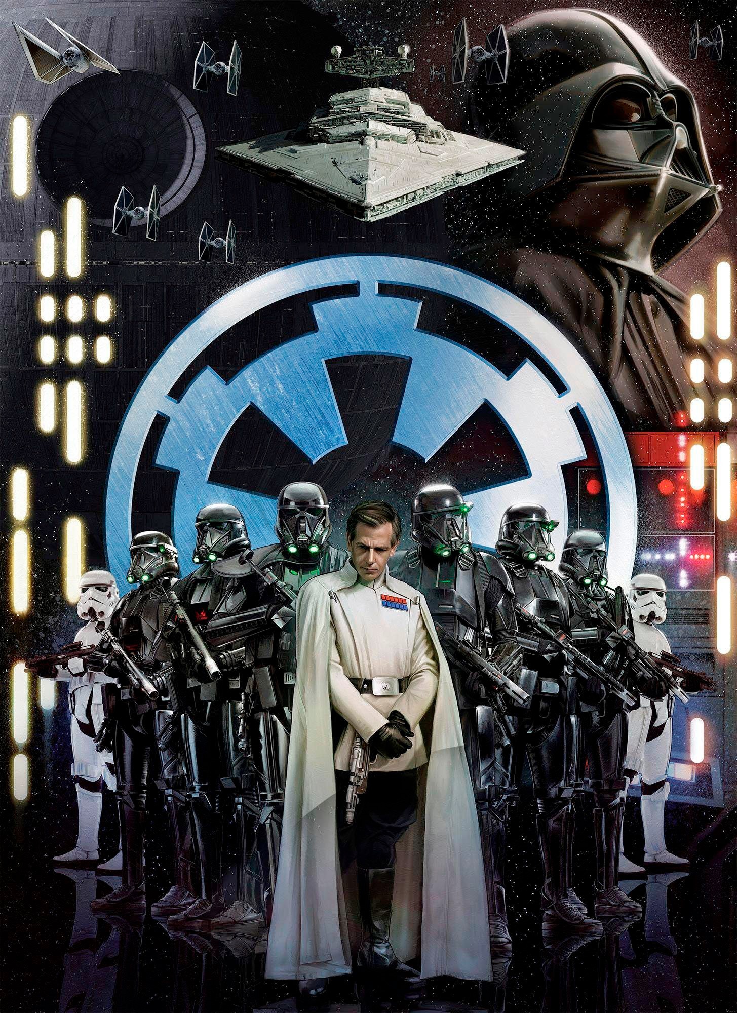 Vliestapete KOMAR "Digitaldruck Vlies - Star Wars Empire - Größe 200 x 275 cm", bunt, B:200m L:275m, Vlies, Tapeten, Kinderzimmer