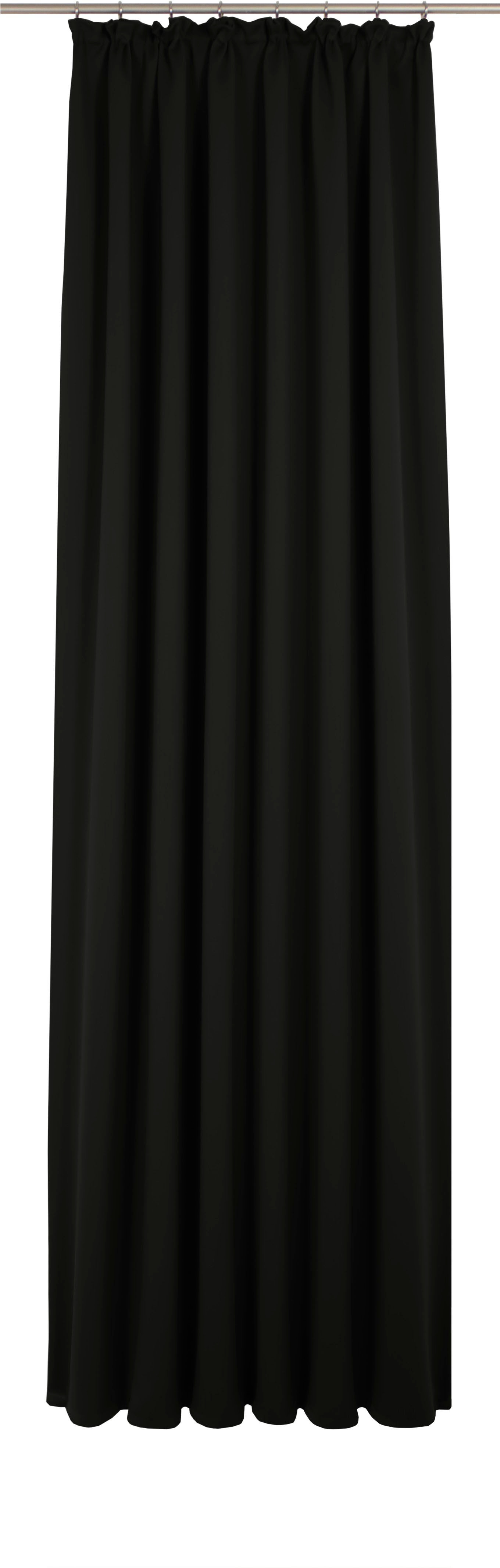 Vorhang WIRTH "Newbury", schwarz, B:130cm H:285cm, Baumwolle, Polyester, Gardinen, nach Maß Image