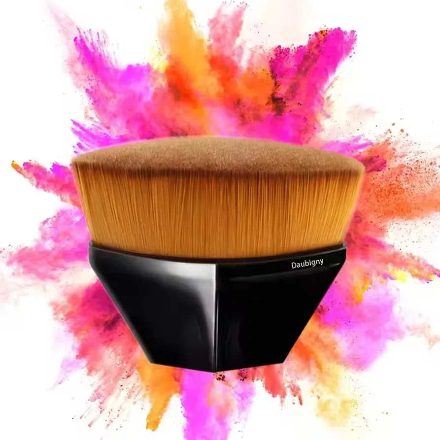 #55 Foundation Makeup Brush, Non-Absorbent Seamless Concealer Brush for Face & Blush, Versatile Liquid Foundation Cosmetic Tool