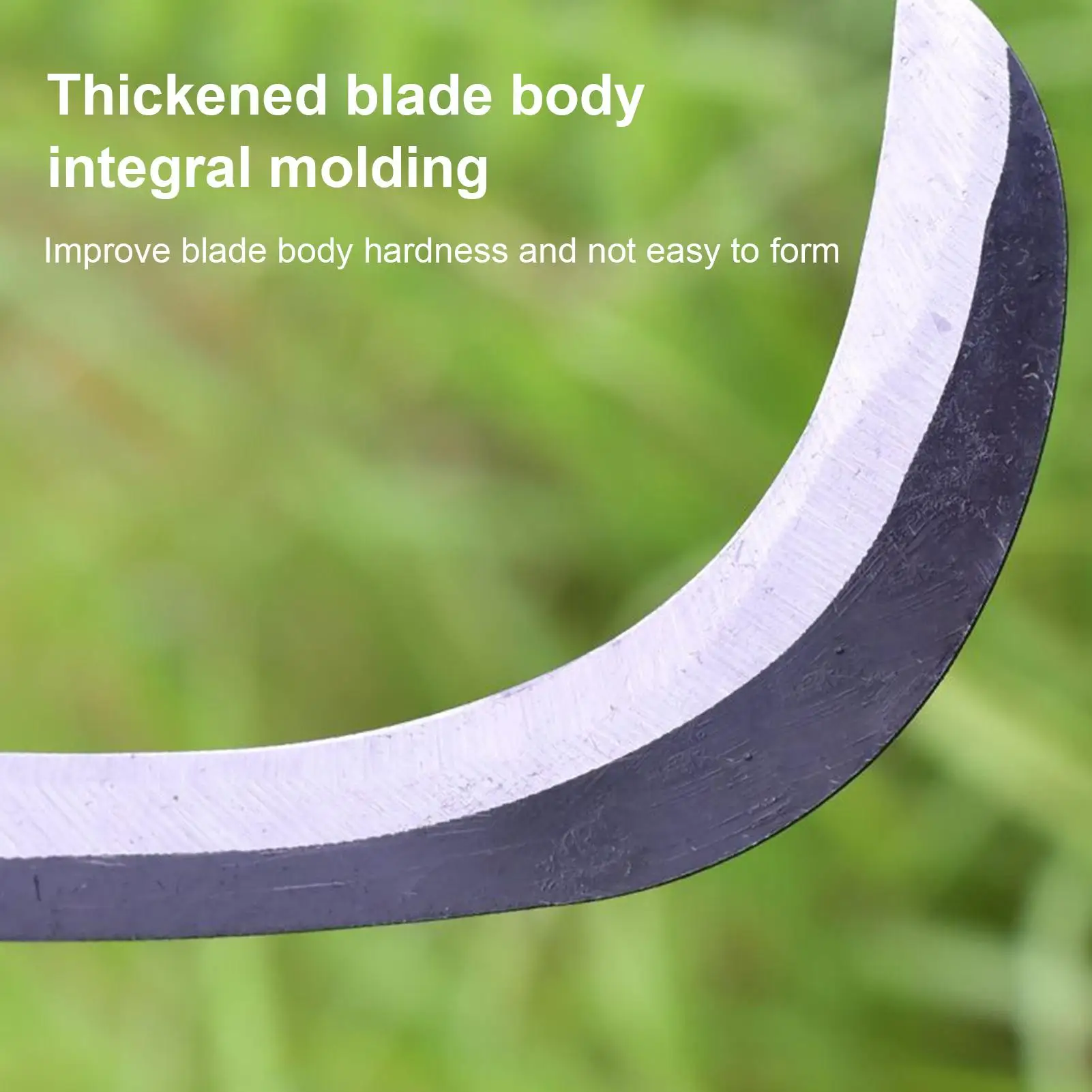 Outil de jardin de faucille, coupe- faucille à main polyvalent, outil de jardinage léger et robuste pour les sentiers, la cour, la ferme et la nature sauvage