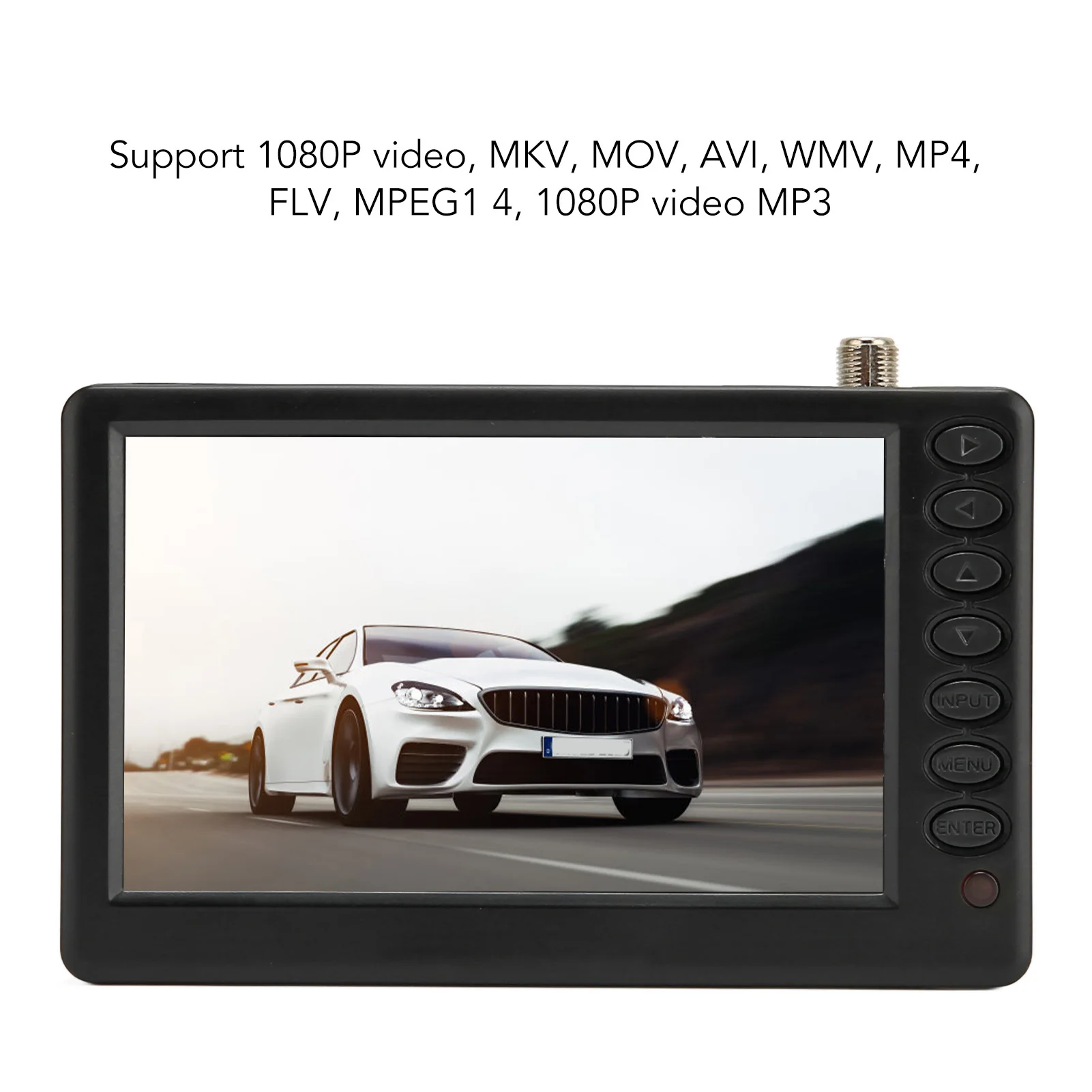 TV digitale portatile da 5 pollici ISDB T Interfaccia multipla TV LED portatile ricaricabile ad alta sensibilità Mini TV TV TV portatile