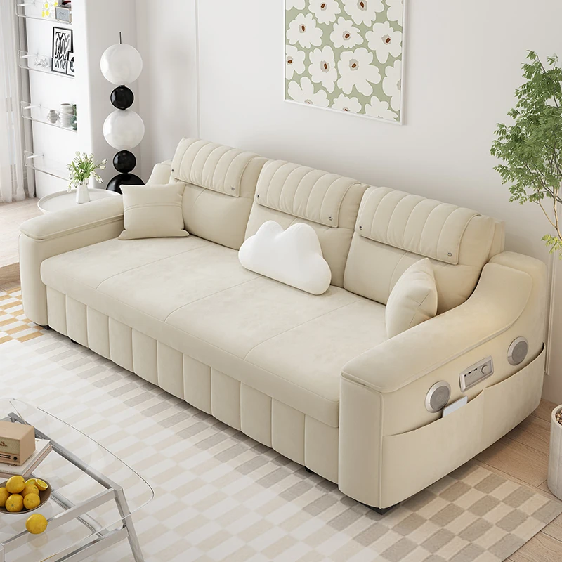 Schlafsofas mit doppeltem Verwendungszweck, Bettliege, Designer, nordisches Boden-Klappsofa, Lazy 3-Sitzer, Divano Letto Pieghevole Wohnzimmermöbel