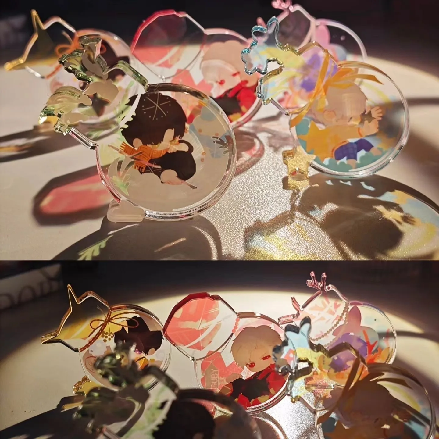 Love and Deep Space Surrounding Caleb Sylus Rafayel Xavier Zayne Süße kleine Flasche Cosplay Acryl dicke Standtafel